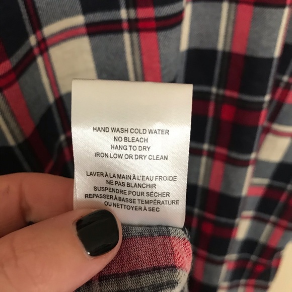 ECLIPSE | TATTOO Button Down Plaid L/S top - Picture 8 of 9